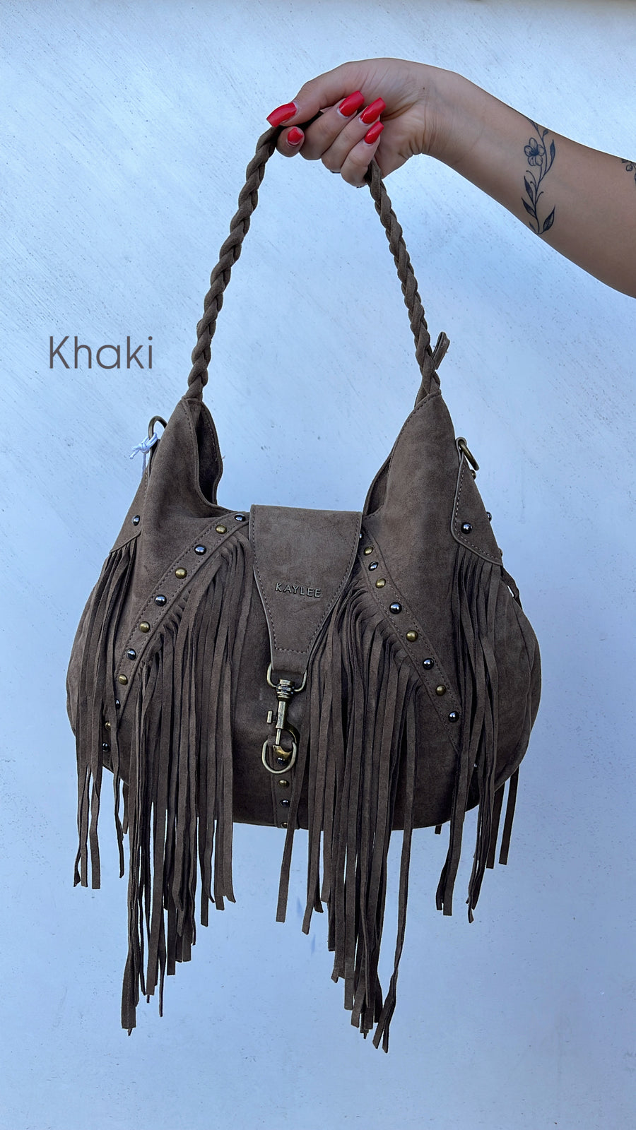 Borsa Frange Khaki