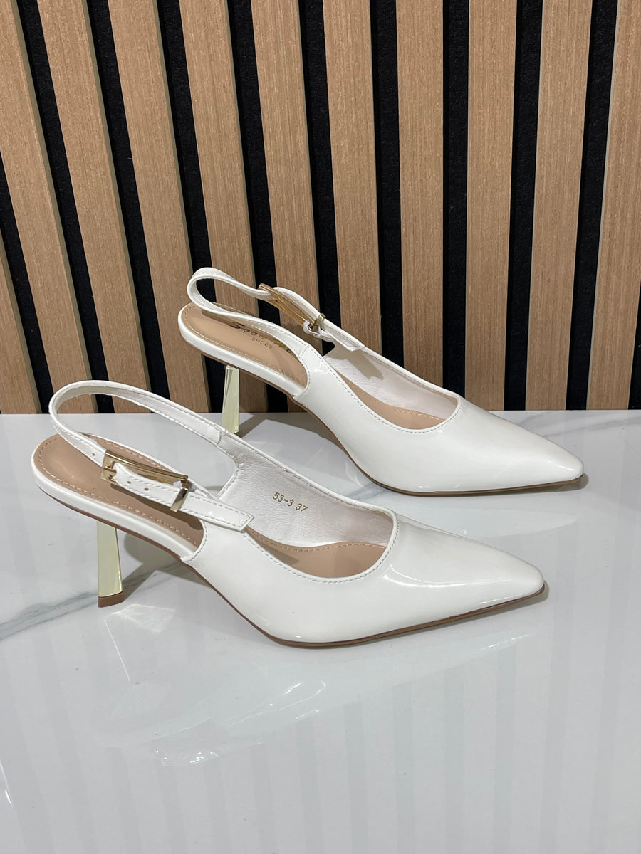 Slingback Adua Bianco